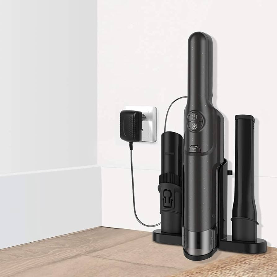 VOSFEEL-Store Handstaubsauger Akku beutellos 15000Pa Bürstenloser Motor 2500mAh mit HEPA-Filter 160W Autostaubsauger Akku Staubsauger kabellos für Tierhaare, Haushalt, Staub und Auto, Grau
