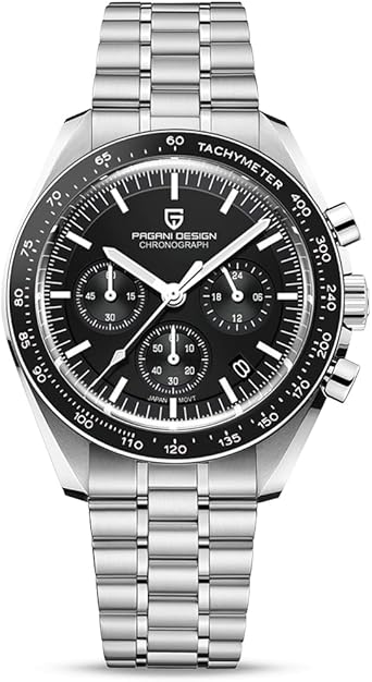 Pagani Design 1701 V3 Moon Armbanduhr Herren Quarz Chronograph Uhren Japan VK63 Uhrwerk Edelstahl Wasserdicht Sportuhr