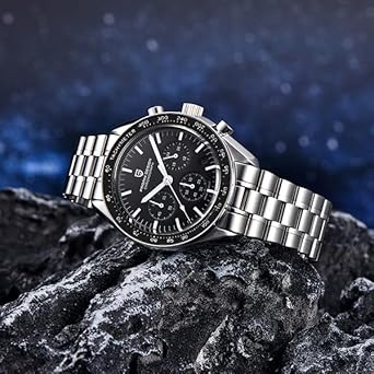 Pagani Design 1701 V3 Moon Armbanduhr Herren Quarz Chronograph Uhren Japan VK63 Uhrwerk Edelstahl Wasserdicht Sportuhr