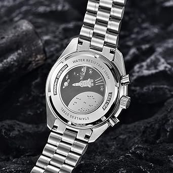 Pagani Design 1701 V3 Moon Armbanduhr Herren Quarz Chronograph Uhren Japan VK63 Uhrwerk Edelstahl Wasserdicht Sportuhr