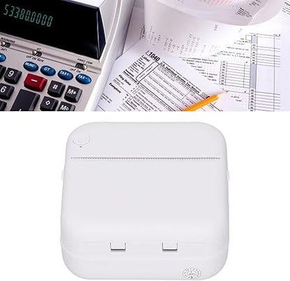 Etikettendrucker, Tragbarer Bluetooth-Drucker 200 DPI, Drahtlose Verbindung Thermopapier Keine Tinte -Drucker für das Home Office