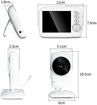NWOUIIAY Baby Phone 3,2-Zoll Baby Monitor 2.4 GHz Baby Kamera mit LCD Nachtsichtkamera HD Digital Video & Bidirektionale Intercom-Funktion