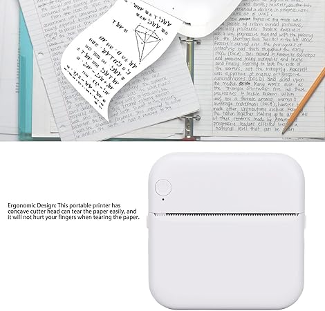 Etikettendrucker, Tragbarer Bluetooth-Drucker 200 DPI, Drahtlose Verbindung Thermopapier Keine Tinte -Drucker für das Home Office