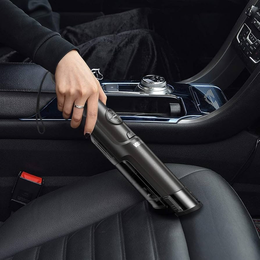 VOSFEEL-Store Handstaubsauger Akku beutellos 15000Pa Bürstenloser Motor 2500mAh mit HEPA-Filter 160W Autostaubsauger Akku Staubsauger kabellos für Tierhaare, Haushalt, Staub und Auto, Grau